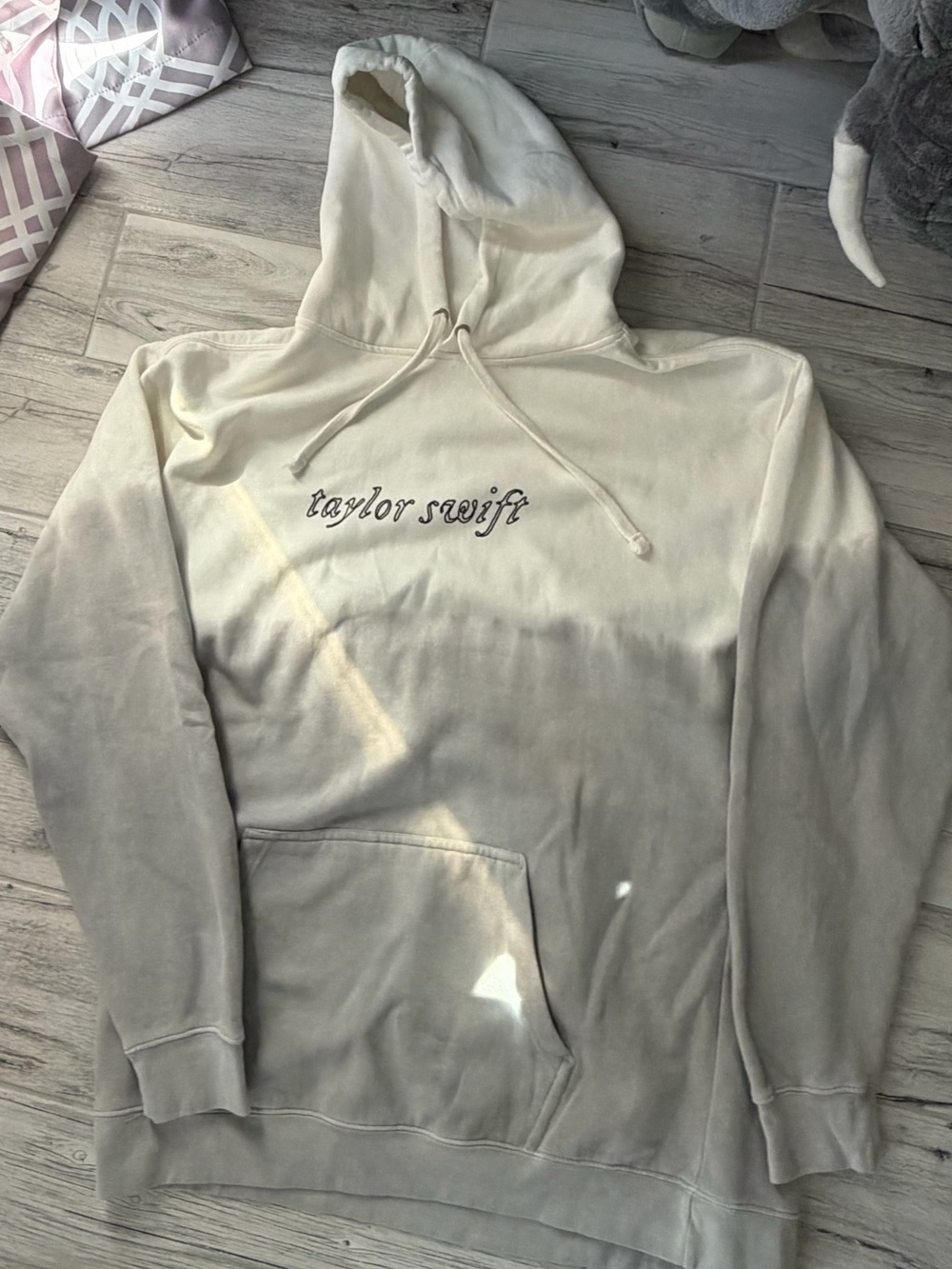 Rare Taylor Swift Folklore Ombre Cream-to-Taupe Hoodie